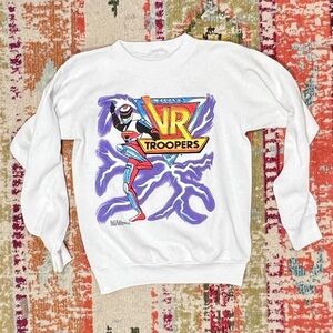 Vintage 90s VR Troopers TV Television 1990s Pullover Crewneck Sweatshirt